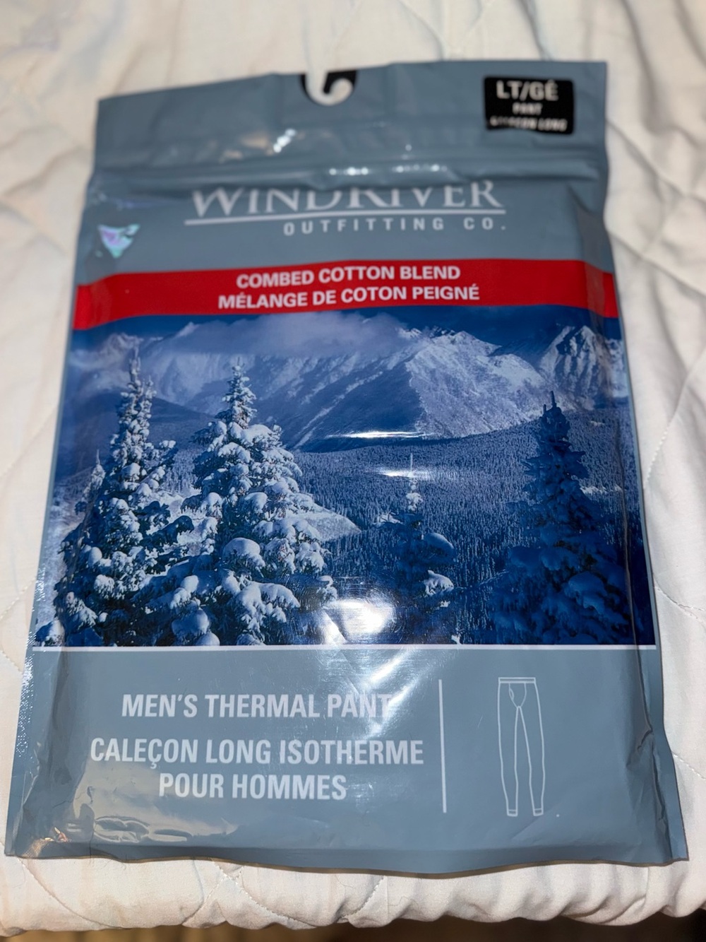 WindRiver Brand New FRESHTECH Unlined Combed Cotton Thermal Knit Long Underwear